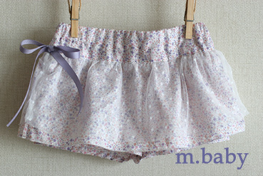 ベビーチュールスカート 小花柄 Baby Skirt Flower