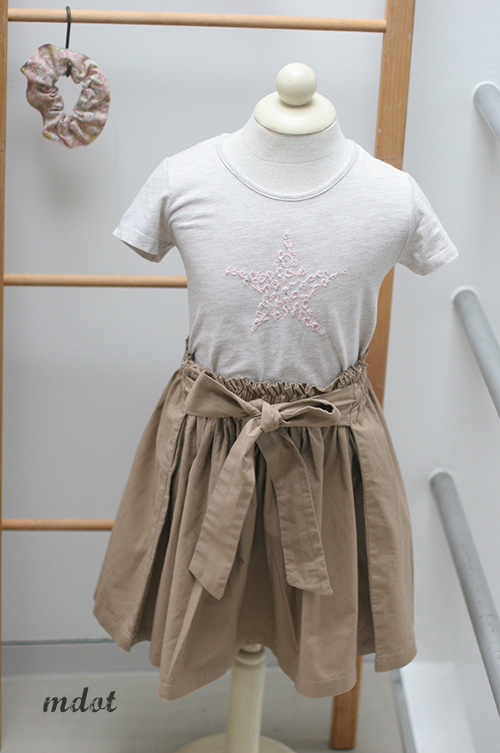 タイプライターリボンスカート for kids