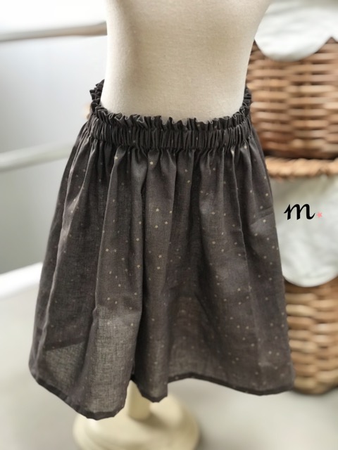 星柄ギャザースカート